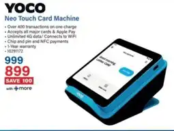 Incredible Connection Yoco Neo Touch Card Machine offer