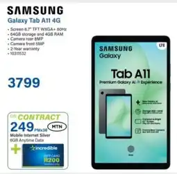 Incredible Connection Samsung Galaxy Tab A11 4G offer