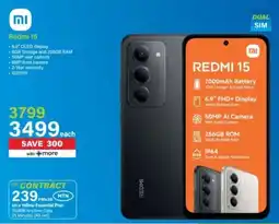 Incredible Connection Xiaomi Redmi 15 offer
