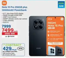Incredible Connection Redmi Note 15 Pro 256GB plus 10000mAH Powerbank offer