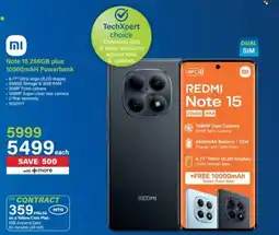 Incredible Connection Redmi Note 15 256GB plus 10000mAH Powerbank offer