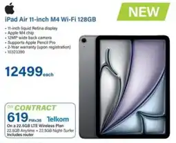 Incredible Connection iPad Air 11-inch M4 Wi-Fi 128GB offer