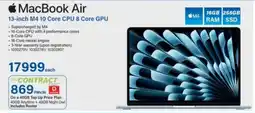 Incredible Connection Apple MacBook Air 13-inch M4.10 Core CPU 8 Core GPU offer