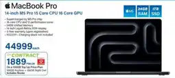 Incredible Connection Apple MacBook Pro 14-inch M5 Pro 15 Core CPU 16 Core GPU offer