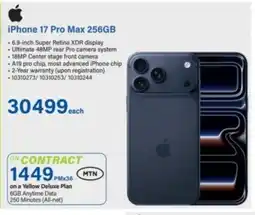 Incredible Connection iPhone 17 Pro Max 256GB offer