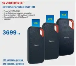 Incredible Connection SanDisk Extreme Portable SSD 1TB offer