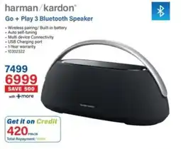 Incredible Connection Harman/ Kardon Go + Play 3 Bluetooth Speaker offer
