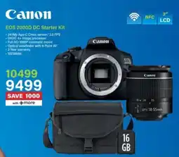 Incredible Connection Canon EOS 2000D DC Starter Kit offer