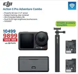 Incredible Connection Dji Action 5 Pro Adventure Combo offer