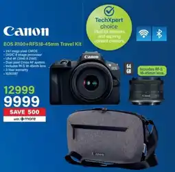 Incredible Connection Canon EOS R100+RFS18-45mm Travel Kit offer