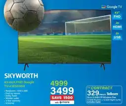 Incredible Connection Skyworth 43-inch FHD Google TV offer