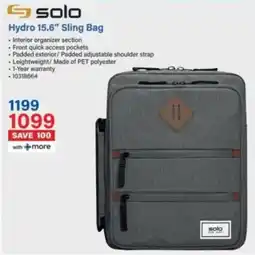Incredible Connection Solo Hydro 15.6" Sling Bag offer