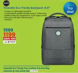 Incredible Connection Port Yosemite Eco-Trendy Backpack offer