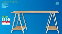 Incredible Connection Sarah Trestle Office Desk Oak offer