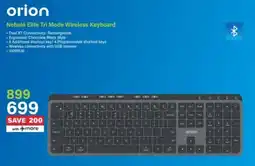 Incredible Connection Orion Nebula Elite Tri Mode Wireless Keyboard offer