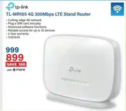 Incredible Connection Tp-link TL-MR105 4G 300Mbps LTE Stand Router offer