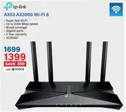 Incredible Connection Tp-link AX53 AX3000 Wi-Fi 6 offer