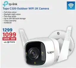 Incredible Connection Tp-link Tapo C320 Outdoor WiFi 2K Camera offer