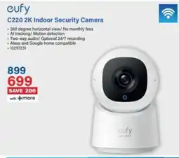 Incredible Connection Cufy C220 2K Indoor Security Camera offer