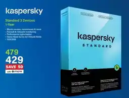 Incredible Connection Kaspersky Standard 3 Devices 1-Year offer