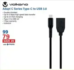 Incredible Connection Volkano Adapt C Series Type-C to USB 3.0 offer