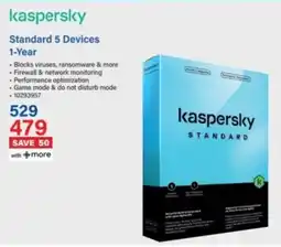 Incredible Connection Kaspersky Standard 5 Devices 1-Year offer