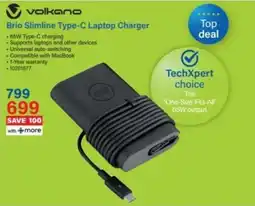 Incredible Connection Volkano Brio Slimline Type-C Laptop Charger offer