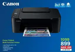 Incredible Connection Canon Pixma TS3640 Multi-function Printer offer