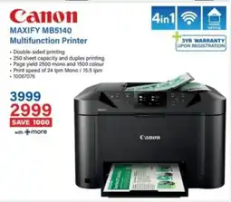Incredible Connection Canon MAXIFY MB5140 Multifunction Printer offer