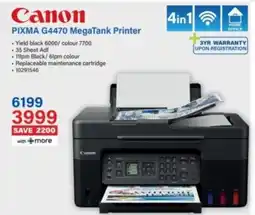 Incredible Connection Canon PIXMA G4470 MegaTank Printer offer
