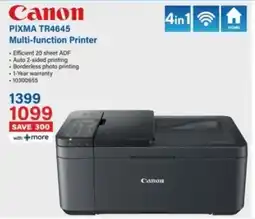 Incredible Connection Canon PIXMA TR4645 Multi-function Printer offer