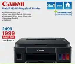 Incredible Connection Canon PIXMA G2410 MegaTank Printer offer