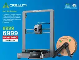 Incredible Connection Creality 3V3 3D Printer offer