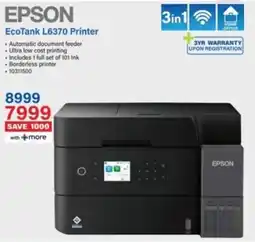 Incredible Connection Epson EcoTank L6370 Printer offer