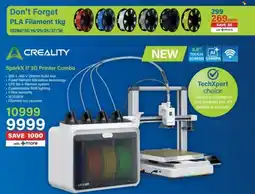 Incredible Connection Creality SparkX i7 3D Printer Combo offer