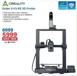 Incredible Connection Creality Ender 3-V3-KE 3D Printer offer