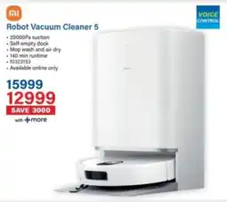 Incredible Connection Xiaomi Robot Vacuum Cleaner 5 offer