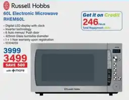 Incredible Connection Russell Hobbs Electronic Microwave offer