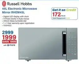Incredible Connection Russell Hobbs Electronic Microwave Mirror offer