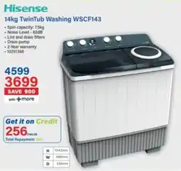 Incredible Connection Hisense TwinTub Washing offer