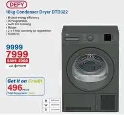 Incredible Connection Defy Condenser Dryer DTD322 offer