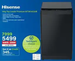 Incredible Connection Hisense Top Loader Premium offer