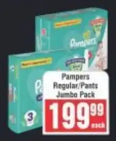 Frontline Pampers Regular/ Pants Jumbo Pack offer