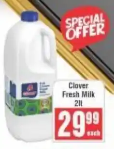 Frontline Clover Fresh Milk offer