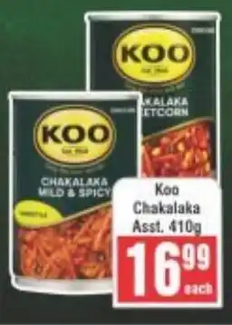 Frontline Koo Chakalaka offer