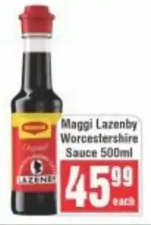 Frontline Maggi Lazenby Worcestershire Sauce offer