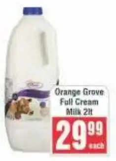Frontline Orange Grove Full Cream Milk offer
