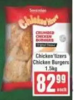 Frontline Chicken'tizers Chicken Burgers offer