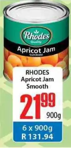 Elite Cash & Carry Rhodes Apricot Jam Smooth 900g offer