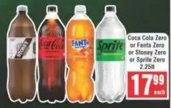 Frontline Coca Cola Zero or Fanta Zero or Stoney Zero or Sprite Zero offer